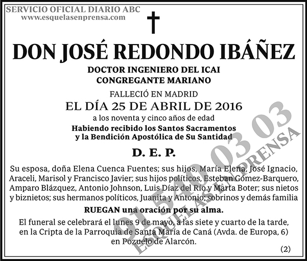 José Redondo Ibáñez